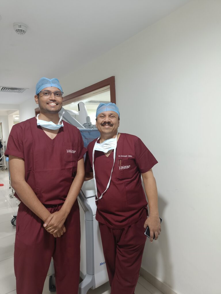Gallery Dr Namith Rangaswamy with Dr Saumyajit Basu at Kolkata following successful completion of AO SPINE Fellowship