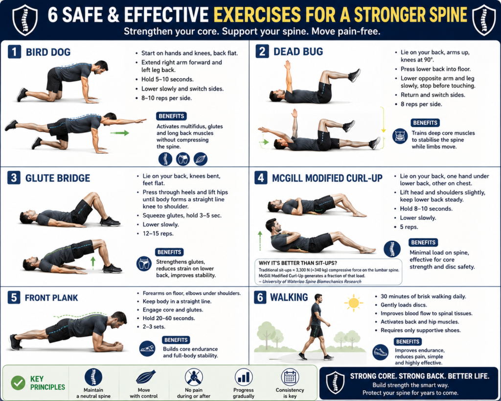 Exercises that actually help in spine health